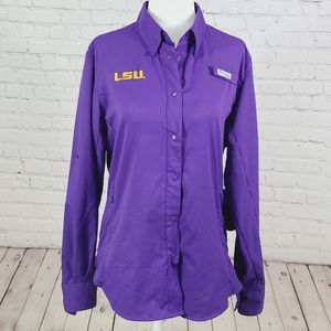 LSU Columbia PFG Fishing Shirt